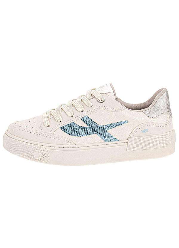 Via Marte - Tênis Feminino Casual Via Marte 122006 - Branco/Azul 2