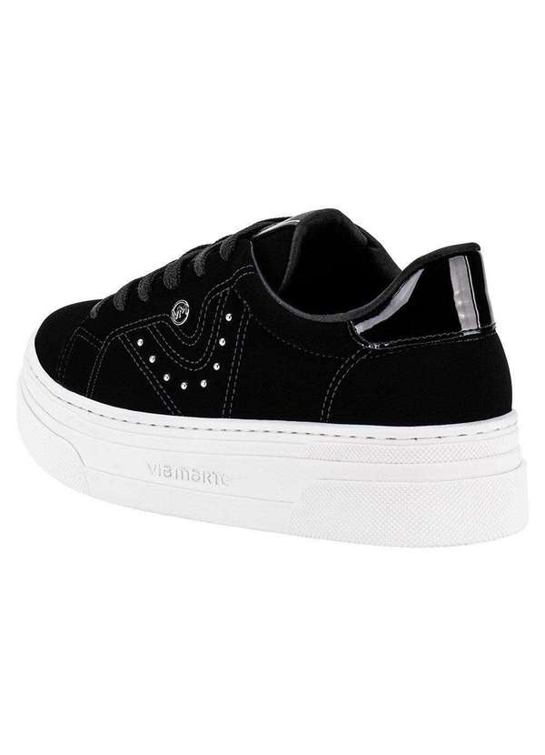 Via Marte - Tênis Feminino Casual Via Marte 125001 - Preto/Nobuck 3
