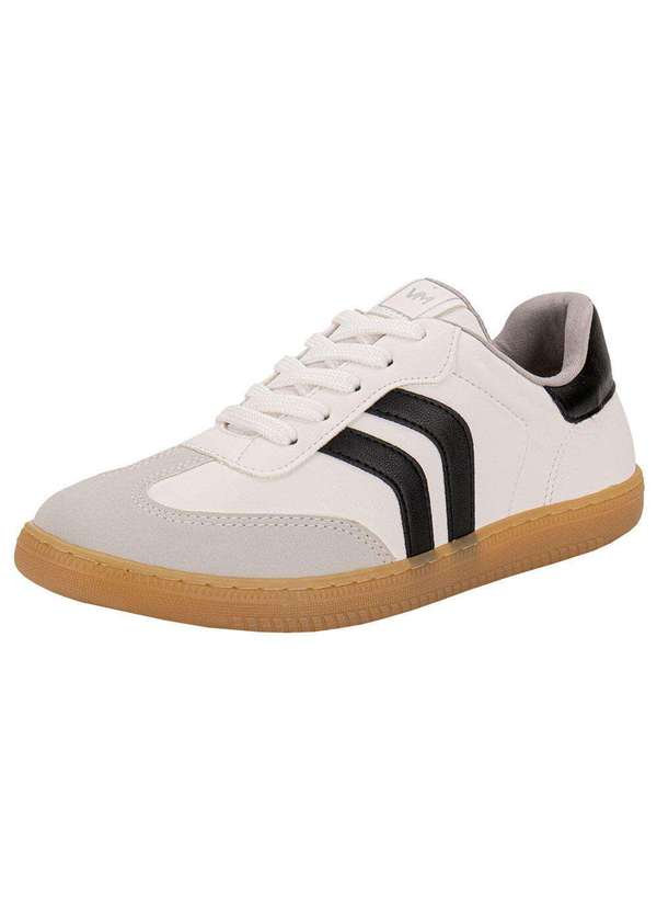 Via Marte - Tênis Feminino Casual Via Marte 129003 - Branco/Cinza