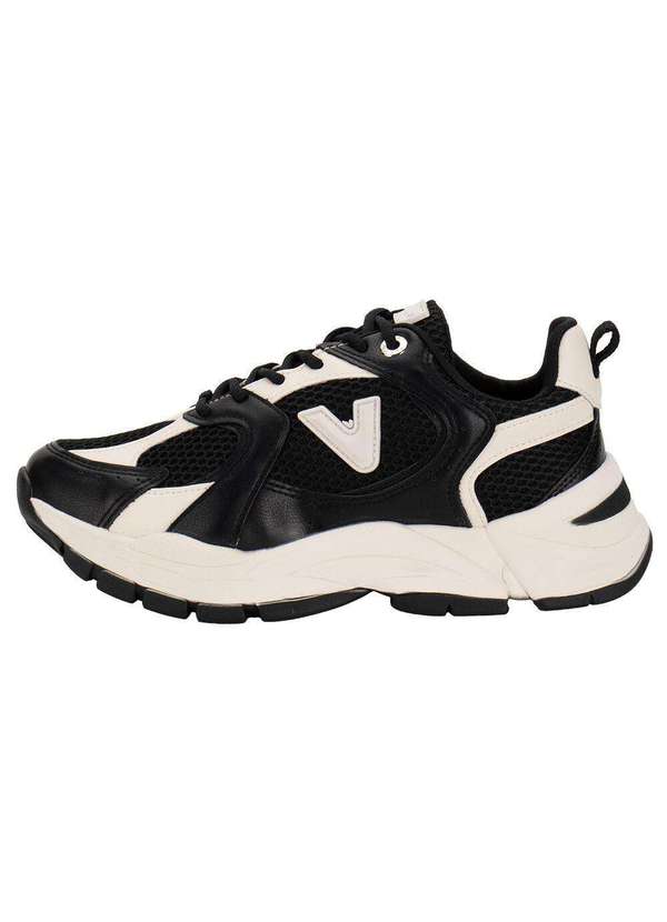 Via Marte - Tênis Feminino Chunky Via Marte 140010 Preto/Bege 2