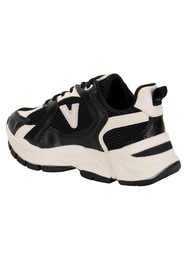 Via Marte - Tênis Feminino Chunky Via Marte 140010 Preto/Bege 3