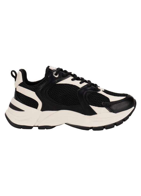 Via Marte - Tênis Feminino Chunky Via Marte 140010 Preto/Bege 4