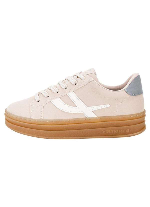 Via Marte - Tênis Feminino Casual Via Marte 156002 - Bege 2