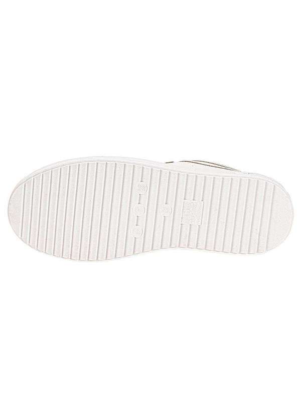 Via Marte - Tênis Feminino Casual Via Marte 206001 - Branco/Prata
