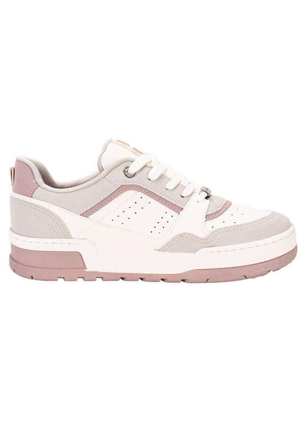 Via Marte - Tênis Feminino Casual Via Marte 208004 - Branco/Rosa 5