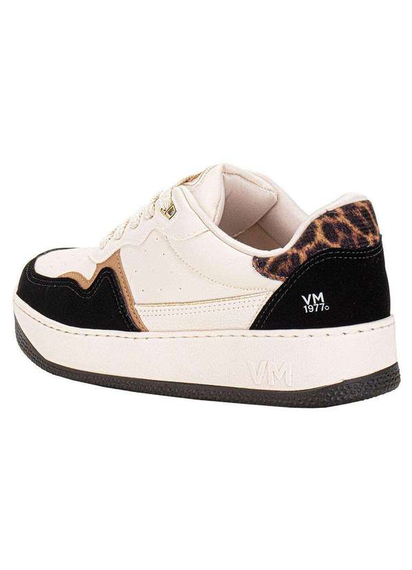 Via Marte - Tênis Feminino Casual Via Marte 209005 - Bege/Preto 3