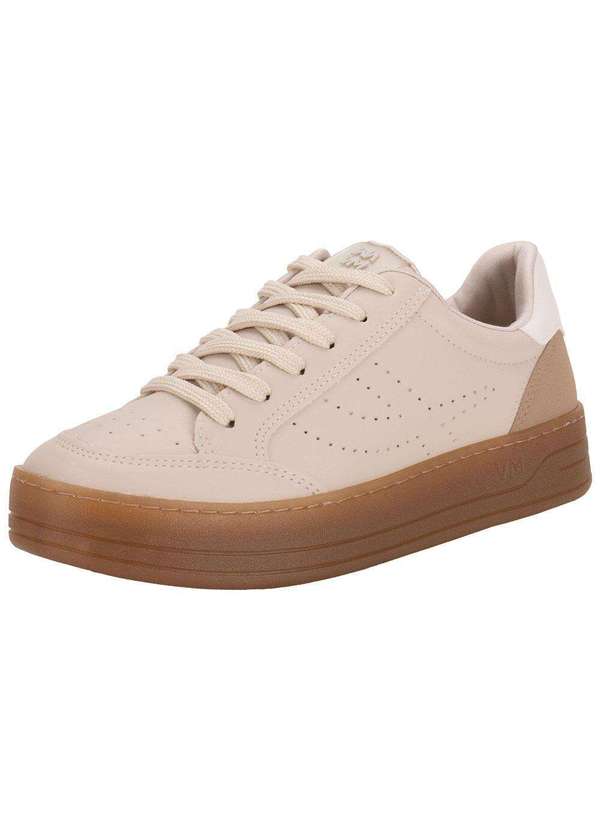 Via Marte - Tênis Feminino Casual Via Marte 214001 - Bege