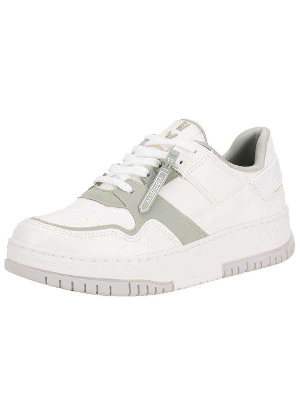 Via Marte - Tênis Feminino Casual Via Marte 219003 Branco/Verde