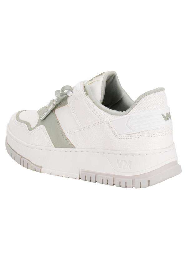 Via Marte - Tênis Feminino Casual Via Marte 219003 Branco/Verde 3