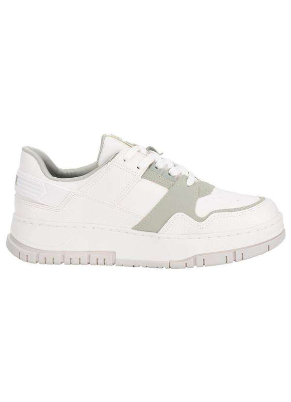 Via Marte - Tênis Feminino Casual Via Marte 219003 Branco/Verde 4