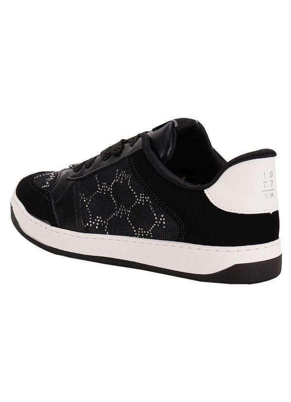 Via Marte - Tênis Feminino Casual Via Marte 220001 - Preto/Branco 3