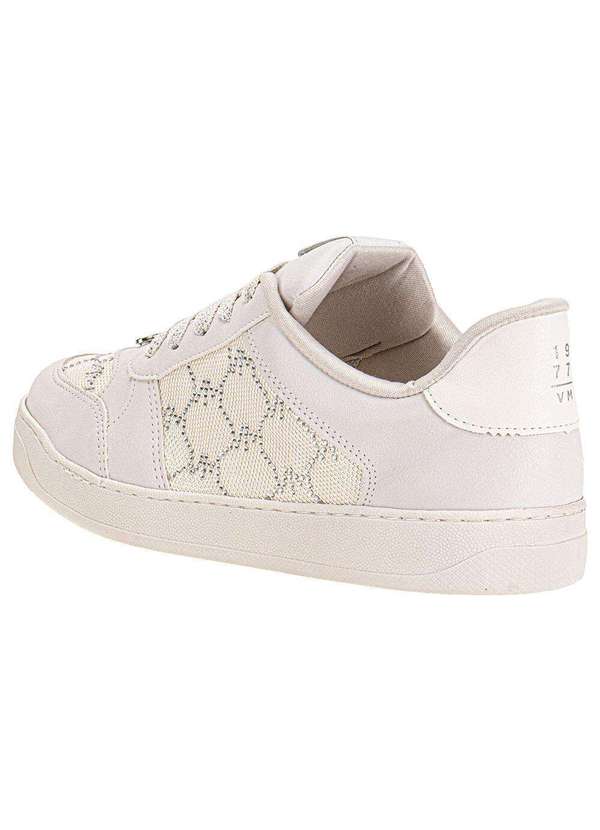 Via Marte - Tênis Feminino Casual Via Marte 220001 - Branco/Cinza 3