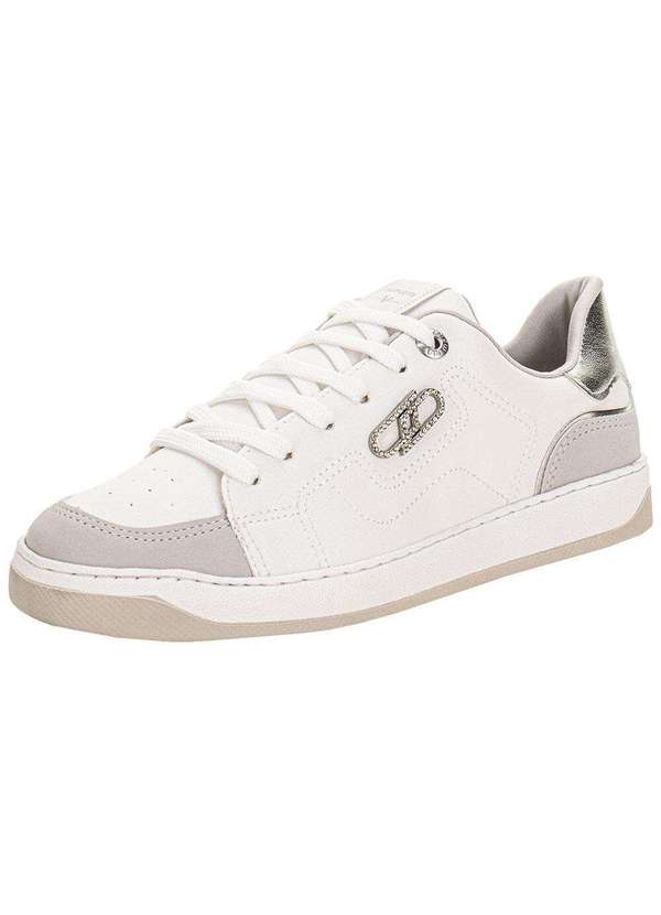 Via Marte Tênis Feminino Casual Via Marte 220002 Branco/Cinza