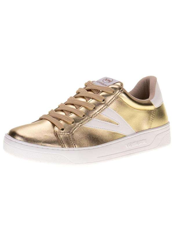 Via Marte - Tênis Feminino Casual Via Marte - 221306 - Ouro 1