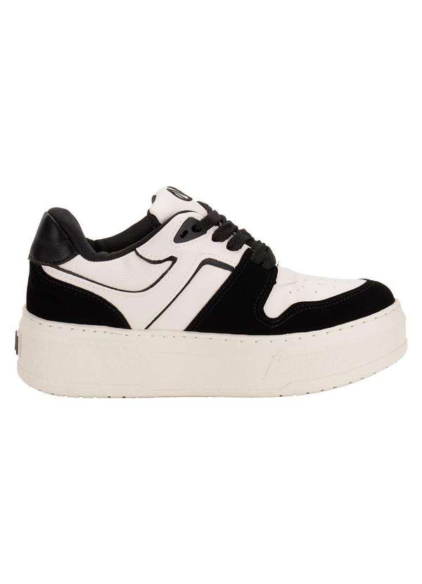 Via Marte - Tênis Feminino Casual Via Marte 223001 - Branco/Preto 4