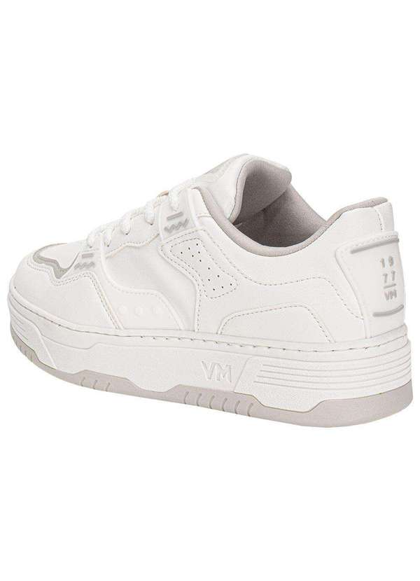 Via Marte - Tênis Feminino Casual Via Marte 225007 - Branco/Cinza 3