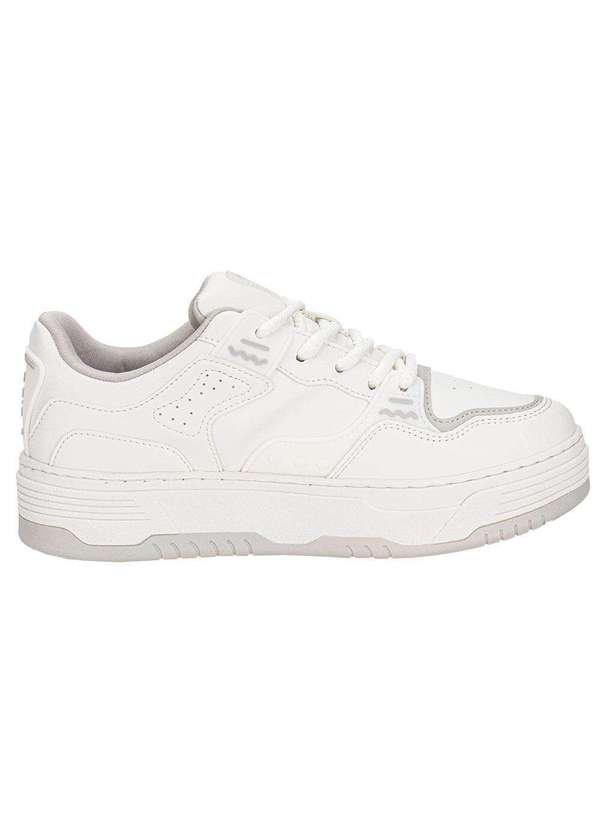 Via Marte - Tênis Feminino Casual Via Marte 225007 - Branco/Cinza 5