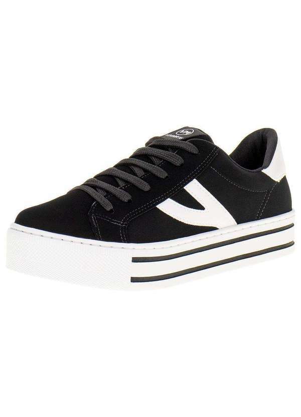 Via Marte - Tênis Feminino Casual Via Marte - 2311801 - Preto/Nobuck