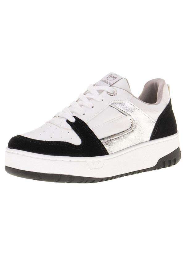 Via Marte - Tênis Feminino Casual Via Marte - 2313104 - Branco/Preto