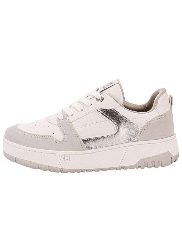 Via Marte - Tênis Feminino Casual Via Marte - 2313104 - Branco/Cinza 2