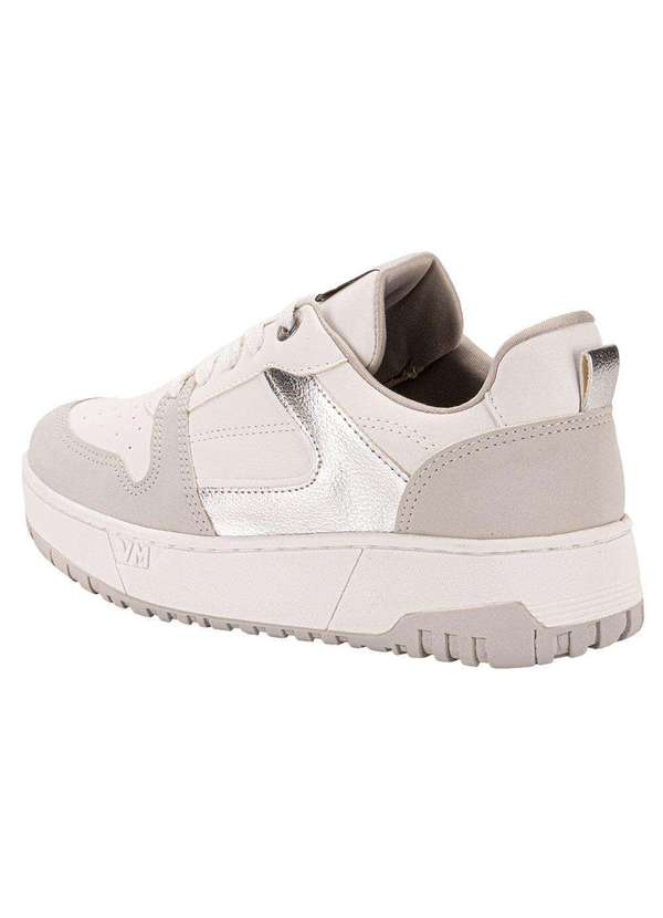 Via Marte - Tênis Feminino Casual Via Marte - 2313104 - Branco/Cinza 3