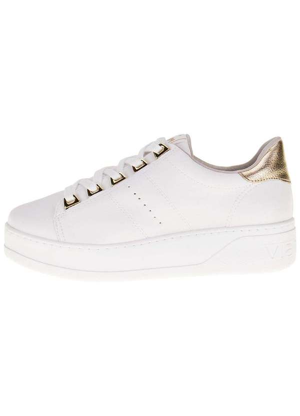 Via Marte - Tênis Feminino Casual Via Marte - 231506 - Branco/Bege 2