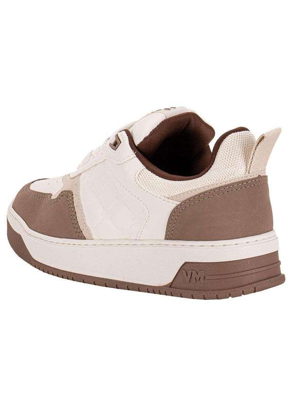 Via Marte - Tênis Feminino Casual Via Marte 232001 - Bege/Branco 3