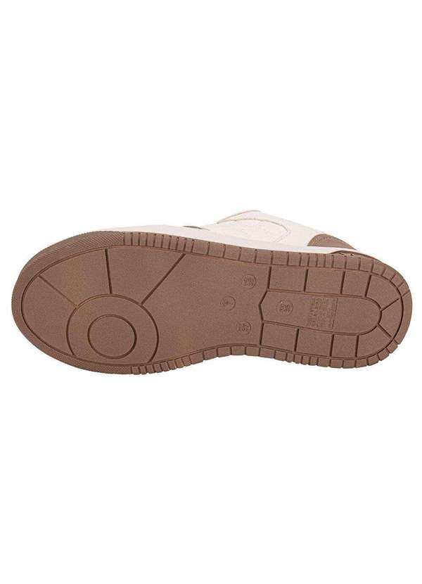 Via Marte - Tênis Feminino Casual Via Marte 232001 - Bege/Branco 4