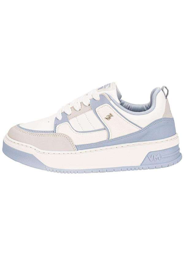 Via Marte - Tênis Feminino Casual Via Marte 232006 Branco/Azul 2