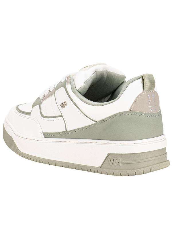 Via Marte - Tênis Feminino Casual Via Marte 232006 Branco/Verde 3