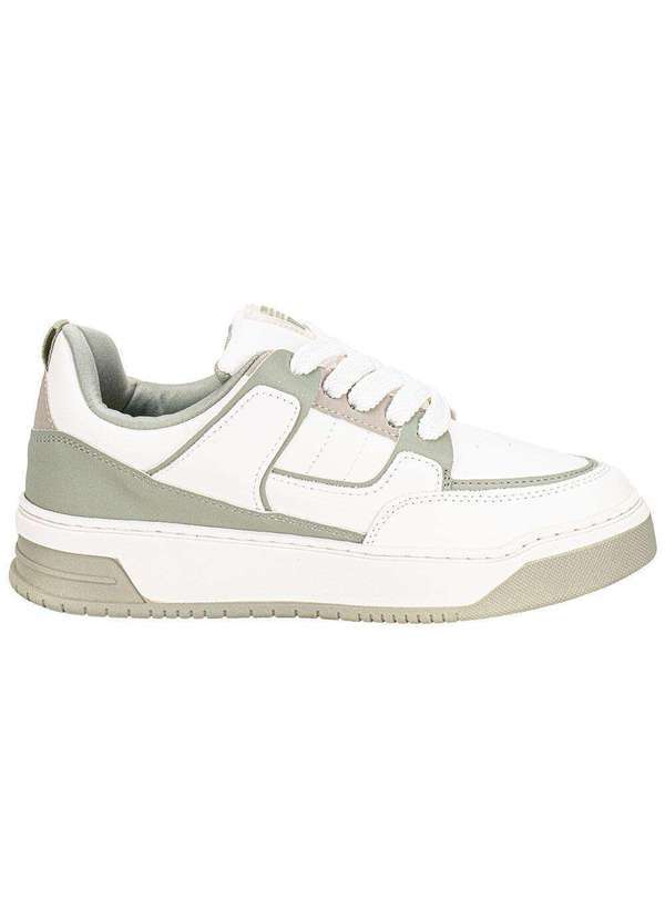 Via Marte - Tênis Feminino Casual Via Marte 232006 Branco/Verde 5
