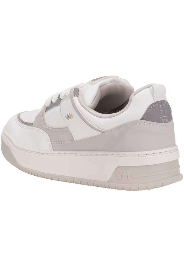 Via Marte - Tênis Feminino Casual Via Marte 232006 Branco/Cinza 3