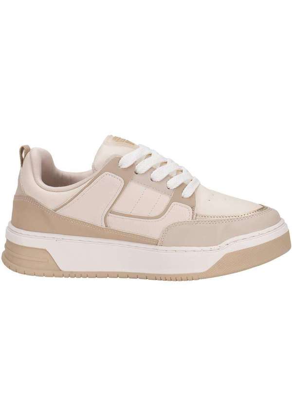 Via Marte - Tênis Feminino Casual Via Marte 232006 Bege/Branco 4