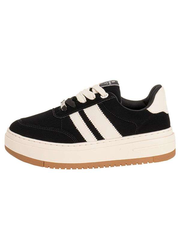 Via Marte - Tênis Feminino Casual Via Marte 233004 - Preto/Nobuck 2