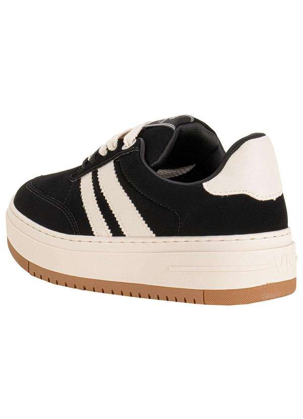 Via Marte - Tênis Feminino Casual Via Marte 233004 - Preto/Nobuck 3