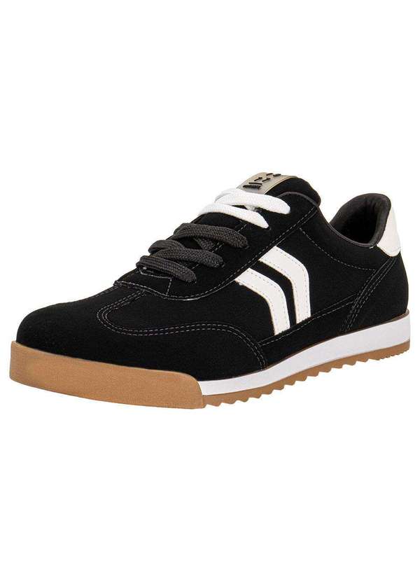 Via Marte - Tênis Feminino Casual Via Marte 237001 - Preto/Nobuck