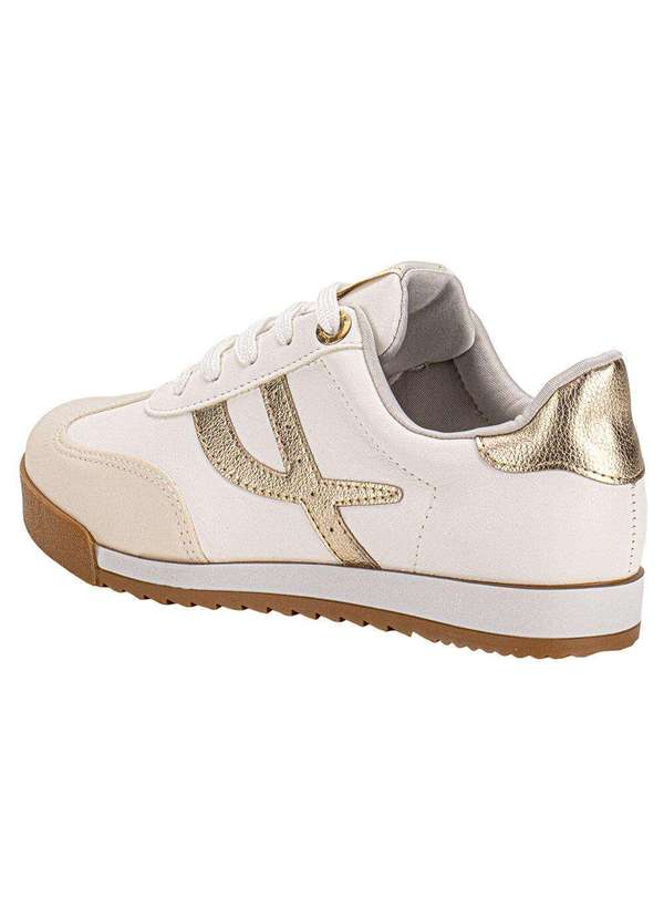 Via Marte - Tênis Feminino Casual Via Marte 237003 - Branco/Bege 3
