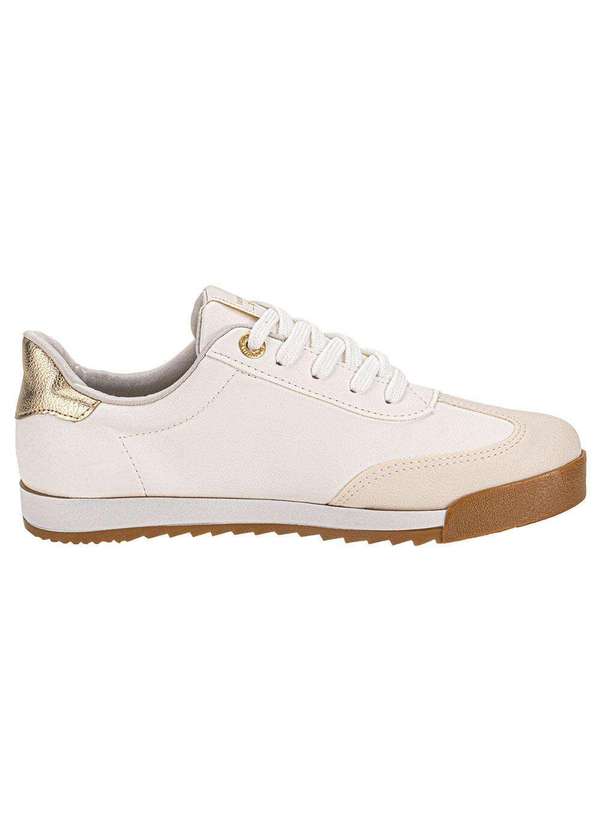Via Marte - Tênis Feminino Casual Via Marte 237003 - Branco/Bege 5