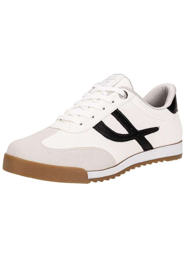Via Marte - Tênis Feminino Casual Via Marte 237003 - Branco/Preto