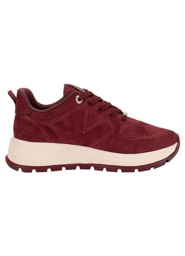 Tênis Casual Tenis De CamurÃ§a Feminino Vinho Casual Tênis Vizzano