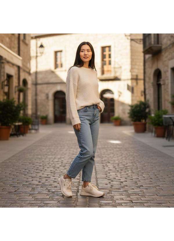 Via Marte - Tênis Feminino Casual Via Marte 286001 Marfim 2