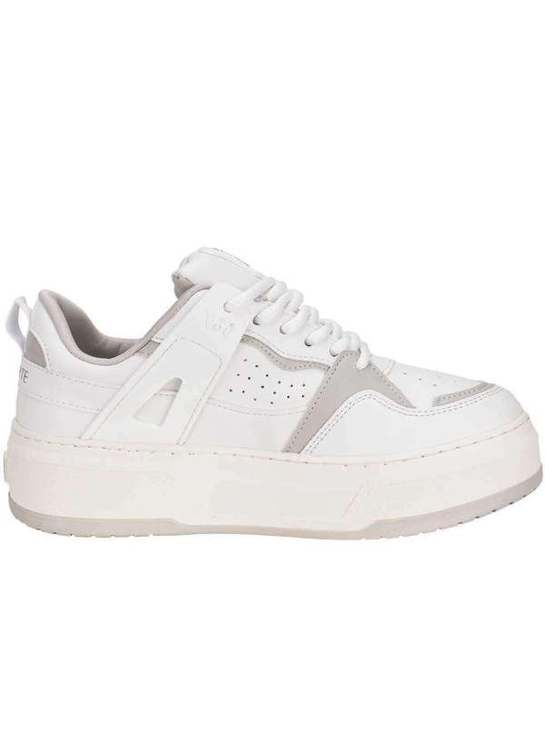 Via Marte - Tênis Feminino Casual Via Marte 304001 Branco/Cinza 5