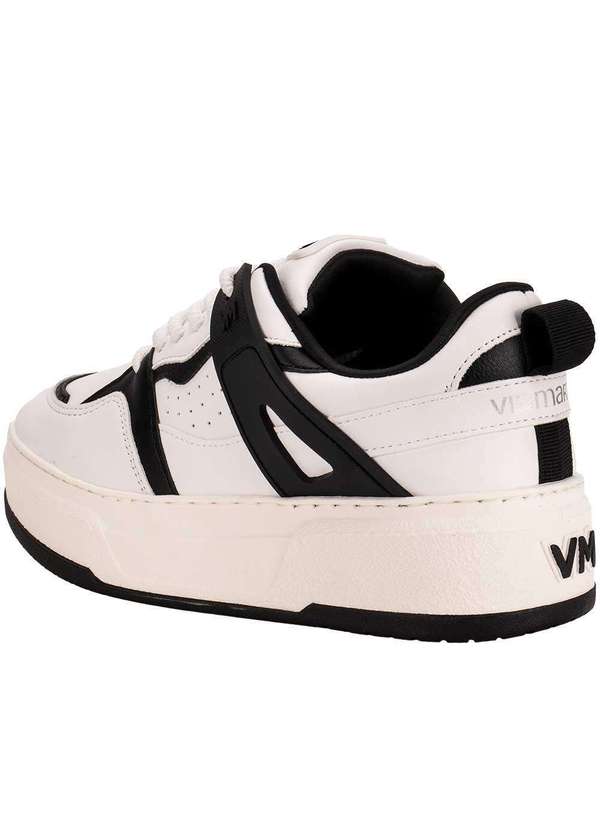 Via Marte - Tênis Feminino Casual Via Marte 304001 Branco/Preto 3