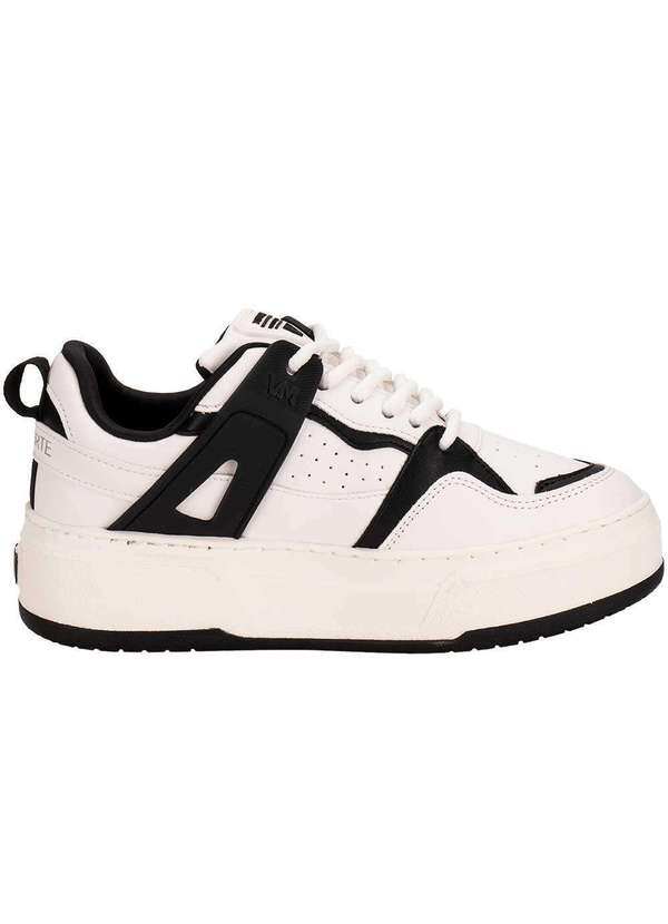 Via Marte - Tênis Feminino Casual Via Marte 304001 Branco/Preto 5