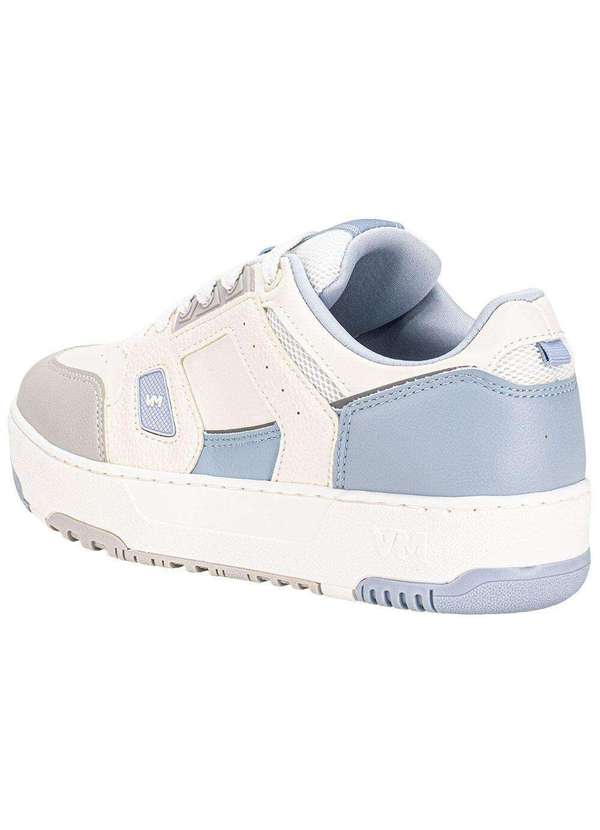 Via Marte - Tênis Feminino Casual Via Marte 305001 Branco/Azul 3