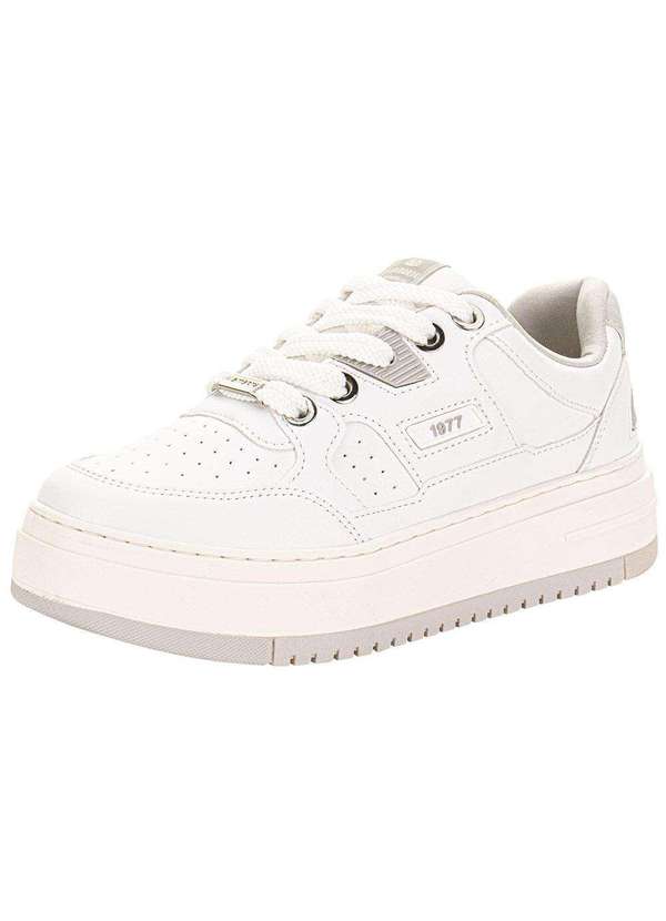 Via Marte - Tênis Feminino Casual Via Marte 306001 Branco/Cinza