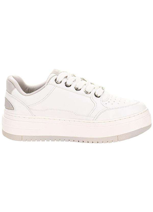 Via Marte - Tênis Feminino Casual Via Marte 306001 Branco/Cinza 5