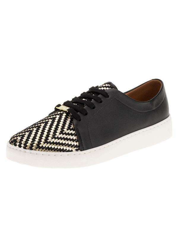 Vizzano - Tênis Feminino Casual Vizzano - 1214205 - Preto/Bege
