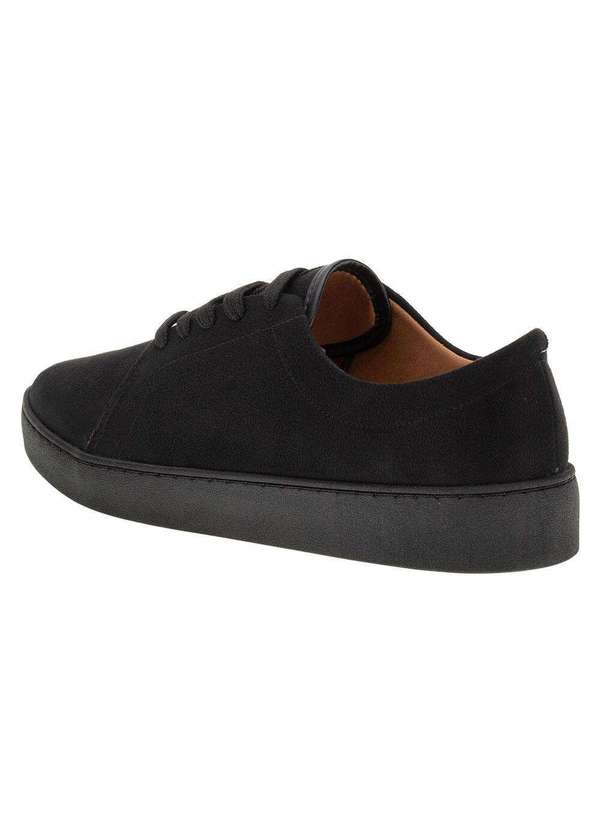 Vizzano - Tênis Feminino Casual Vizzano - 1214205 - Preto/Camurça 3