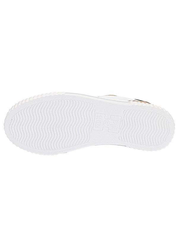 Vizzano - Tênis Feminino Casual Vizzano 1307108 - Branco/Bege 4